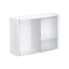 Horizontal bathroom cabinet white/glazed Photo