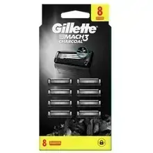 Gillette Mach3 Charcoal Сменные кассеты, 5 шт.