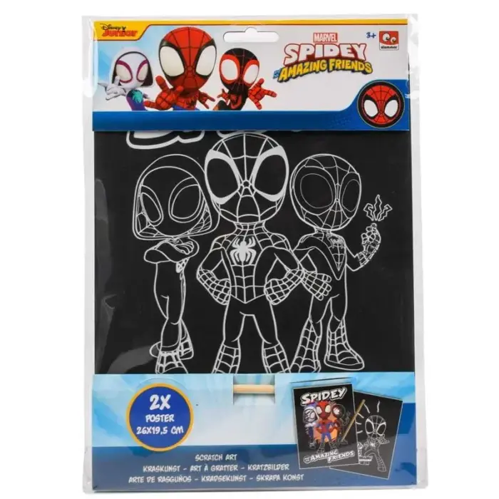 Marvel Spiderman scratching set