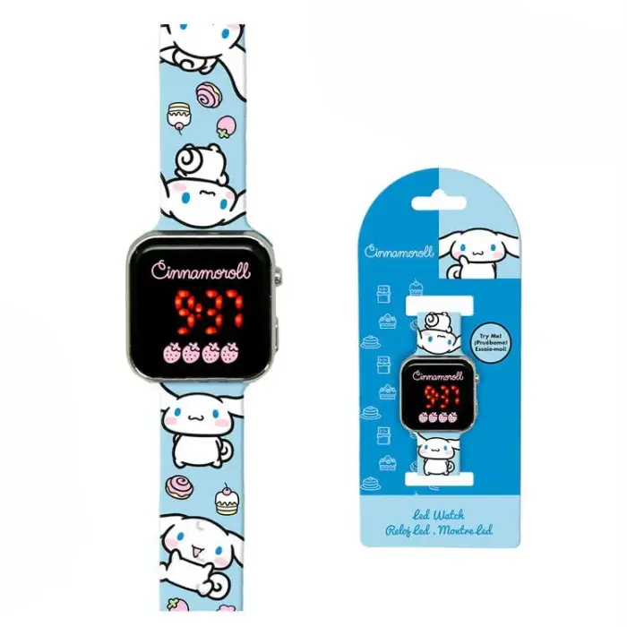 Hello Kitty Cinnamoroll LED laikrodis