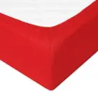 Terry sheet Premium 90x200 cm, red, fitted — Photo 5