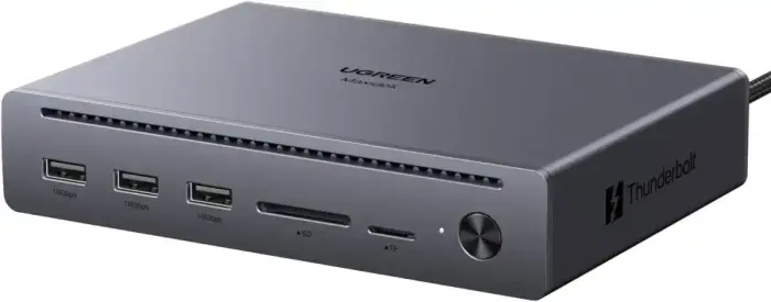 Docking station 10in1 Thunderbolt 5 (USB-C) - 2xTBT5 DisplayPort, RJ45, USB3.0 Maxidok Revodok U712 UGREEN