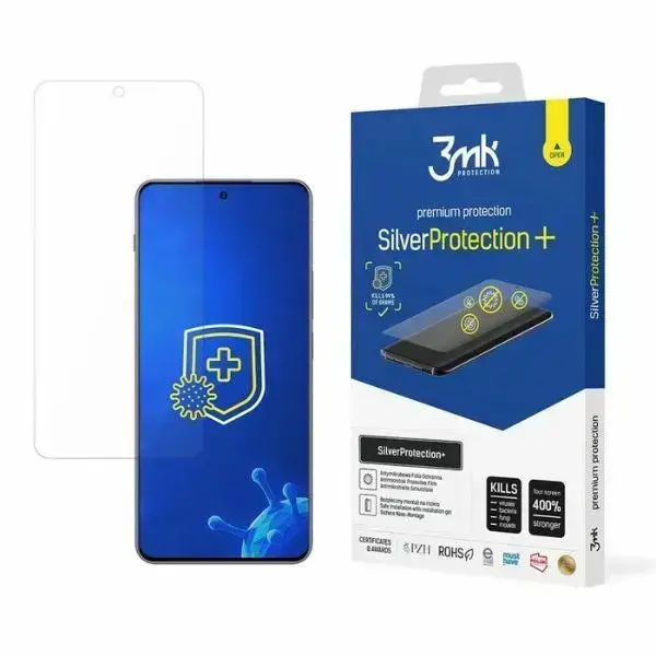 3mk SilverProtect+ OnePlus Nord 4 mitrā veidā uzstādāma antibakteriāla aizsargplēve