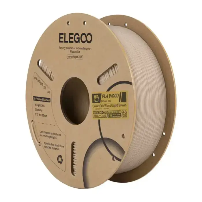 Elegoo PLA Wood Filament – Light Oak