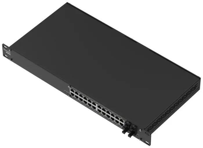 Teltonika SWM282 managed switch, 24x GbE (24x PoE+), 4x SFP, L2+, 19" rack