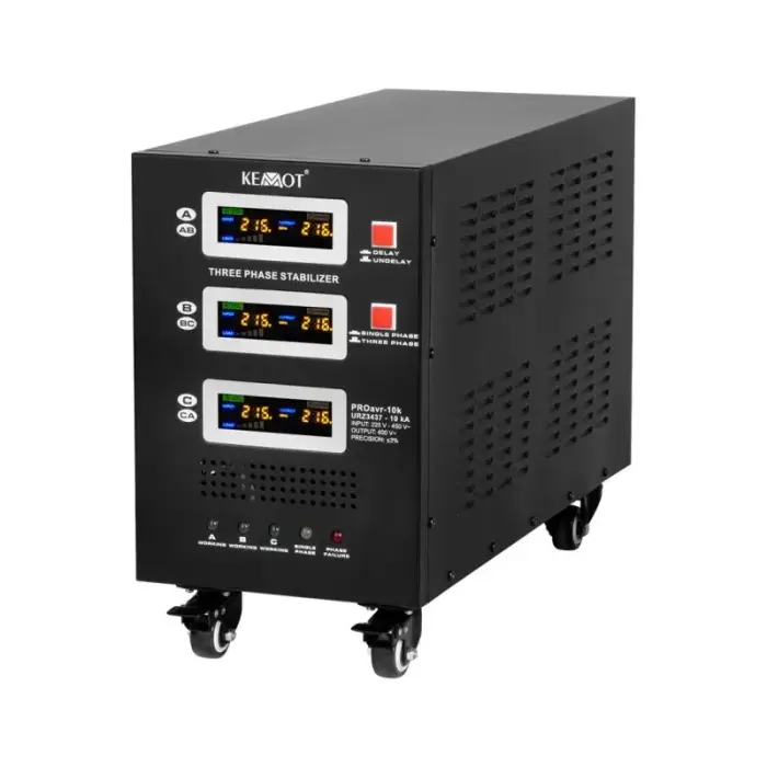 Automātiskais trīsfāžu sprieguma regulators KEMOT PROavr-10k