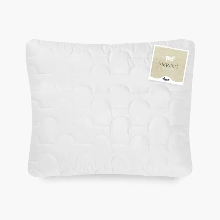Подушка из шерсти мериноса 70x80 см белая