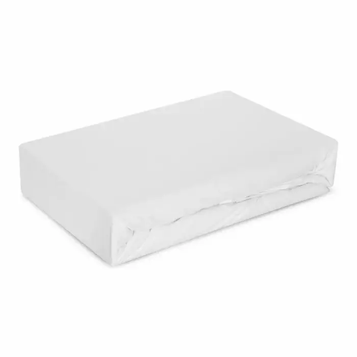 Microfiber Fitted Sheet 160x200 cm, White