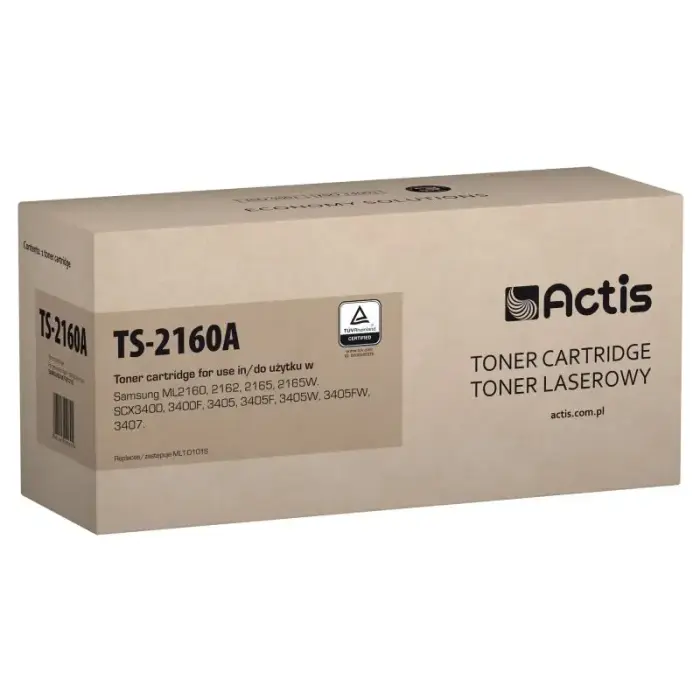 Actis TS-2160A toneris (aizvieto Samsung MLT-D101S; Standarta; 1500 lpp.; Melns)