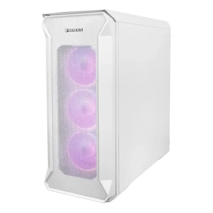 GENESIS Irid 505 ARGB White Midi Tower datortehnikas korpuss NPC-1872