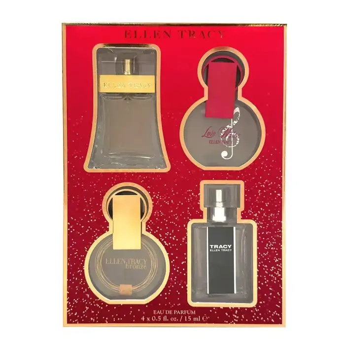 Набор парфюмерной воды Ellen Tracy: Classic, Tracy, Bronze, Love Notes для женщин, 4 x 15 мл