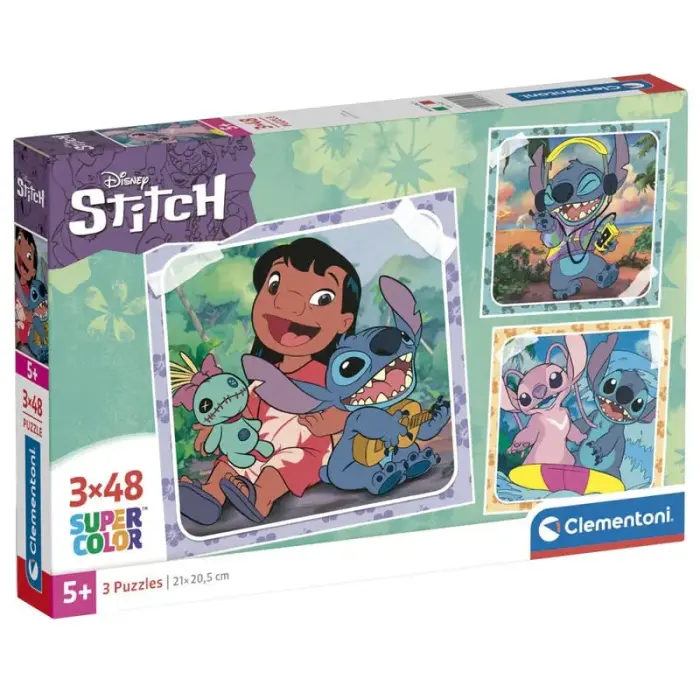 Disney Stitch pusle 3x48 tk.