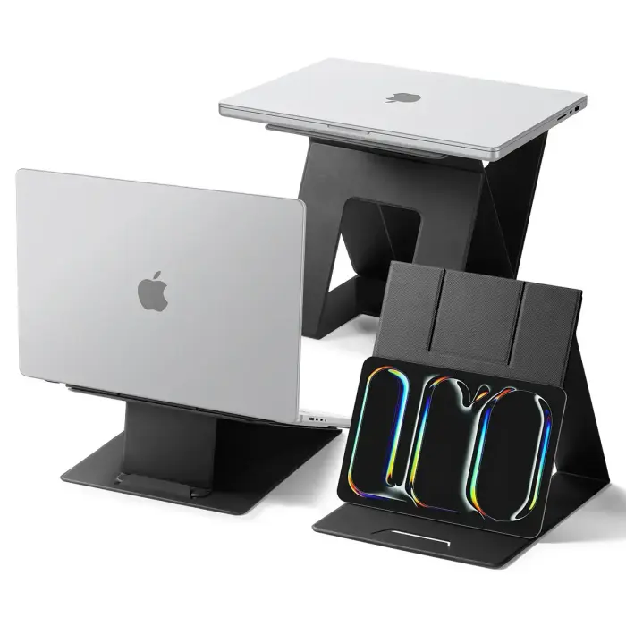 Spigen Slim Fold Laptop Stand & Standing Desk LD201-S10, black