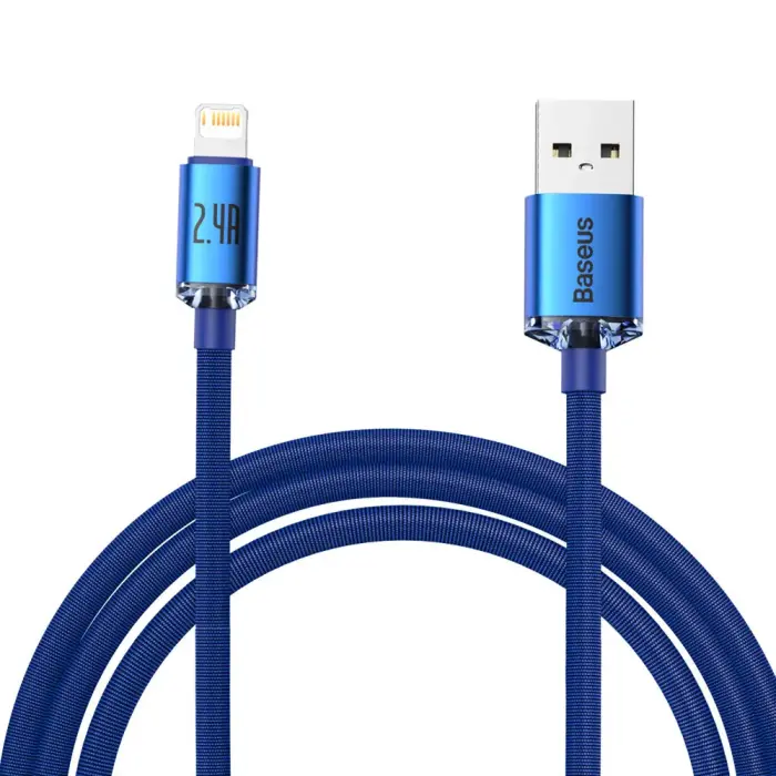 Baseus USB - Lightning Charging and Data Transfer Cable 2.4A 2m - Blue
