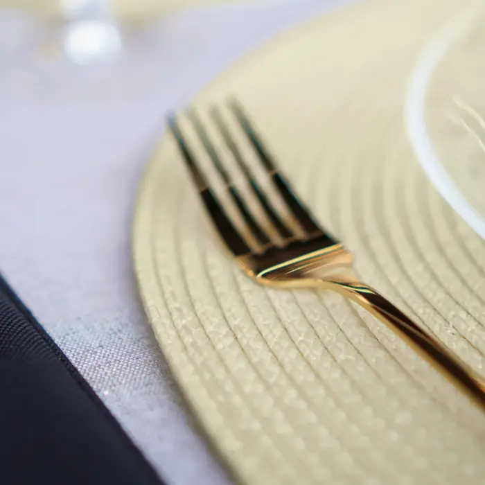 Table placemat Chef, diameter 38 cm, round, light beige Photo