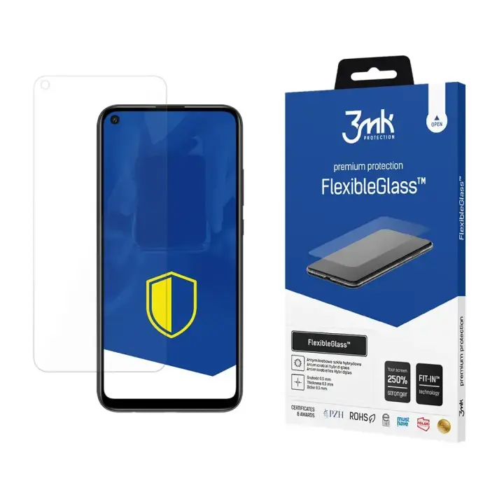 Huawei P40 Lite E - 3mk FlexibleGlass™ aizsargstikls