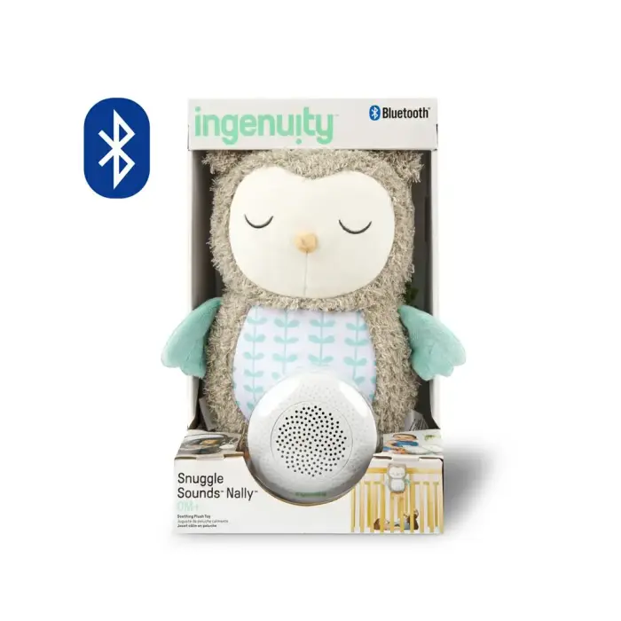 INGENUITY Mūzikas plīša rotaļlieta ar Bluetooth 0m+ Pūcīte Cuddle Owl