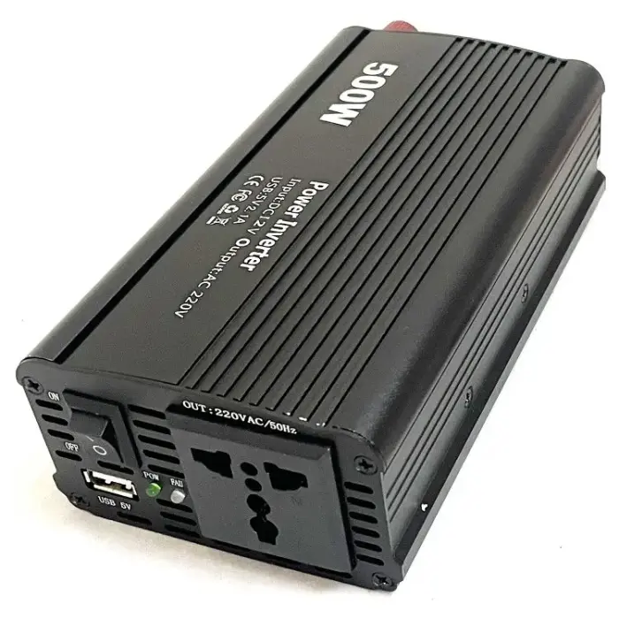 EUROCASE inverteris napětí AC/DC 12V/230V/ 500W/ USB