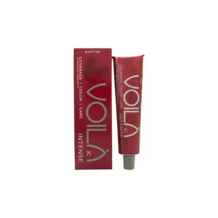 Intercosmo, Voila 3C Intense, Noturīga matu krāsa, 8.34 Gaiši zeltaini vara blonds, 60 ml