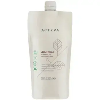 Kemon Actyva Disciplina Silkiness and Control Shampoo Refill - Náplň uhlazujícího šamponu pro nepoddajné vlasy 1000ml