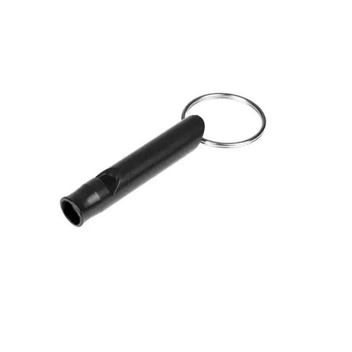 GUARD Whistle Aluminum Survival Whistle Black (YC-010-BL)