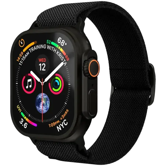 Classic Nylon Loop 44, 45, 46, 49mm One Size All, Черный