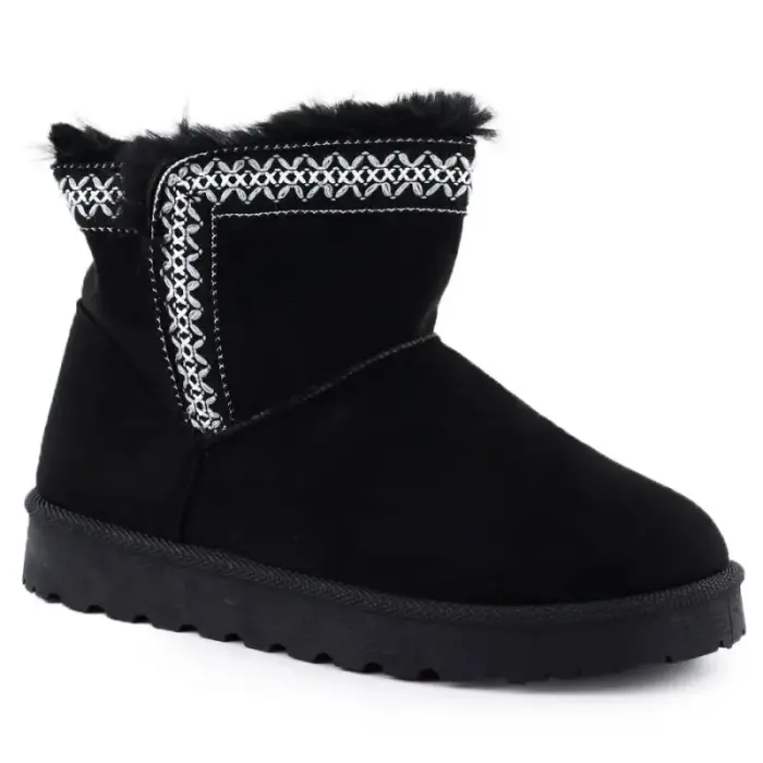 Naiste black suede snow saapad Potocki 06303 - Buty: 38
