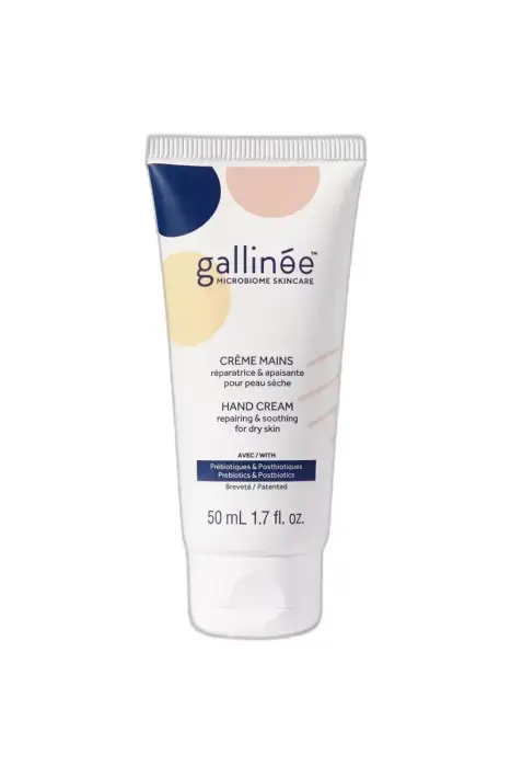 Gallinee, Kūno priežiūra, Prebiotikai ir Postbiotikai, Atkuriamasis Rankų kremas, 50 ml *Testeris