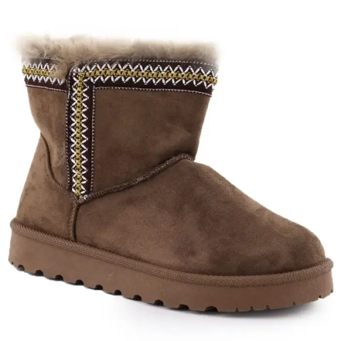 Naiste brown suede snow saapad Potocki 06303 - Buty: 38