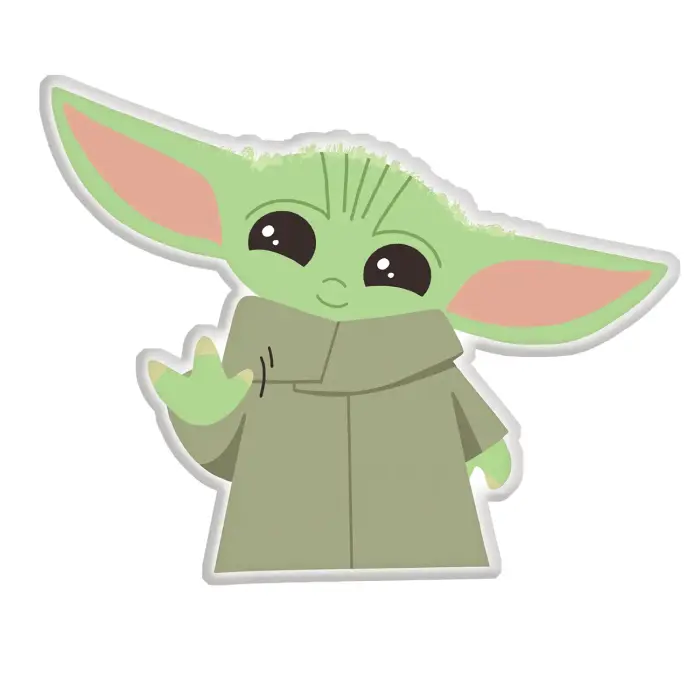 Dekoratiivpadi Baby Yoda Gwiezdne Wojny JF24 30x43 cm, roheline