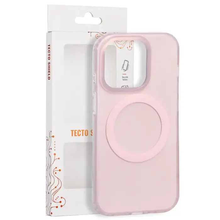 Tecto Shield Mistiq Mag vāks iPhone 14 Pro 6.1" rozā