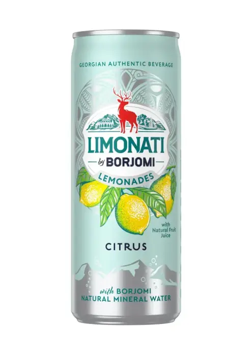Limonati by BORJOMI Limonāde, Citronu, Kanna, 0.33l (DEP)