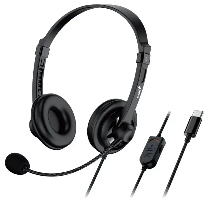 GENIUS headset HS-230U/ USB-C/ cabel lenght 2,4 m