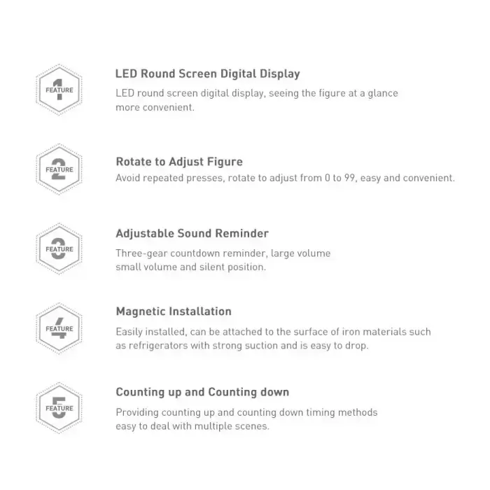 Baseus Heyo rotary timer electronic timer black timer (ACDJS-01) Фото num