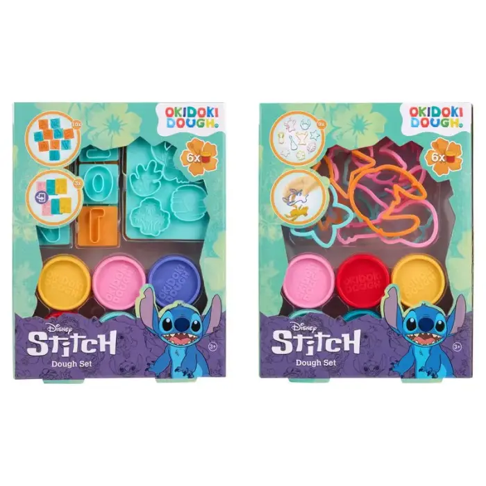 Disney Stitch asorti komplekts ar 6 mini modelēšanas māla podiņiem + formiņām