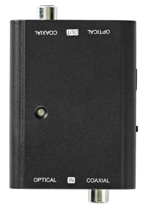 NEDIS digital audio Converter/ 2cestný/ Socket/Outlet RCA + Socket/Outlet Toslink/ Socket/Outlet RCA + Socket/Outlet Toslink/ black