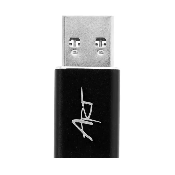 ART USB-A 3.0 į USB-C OTG adapteris – Juodas