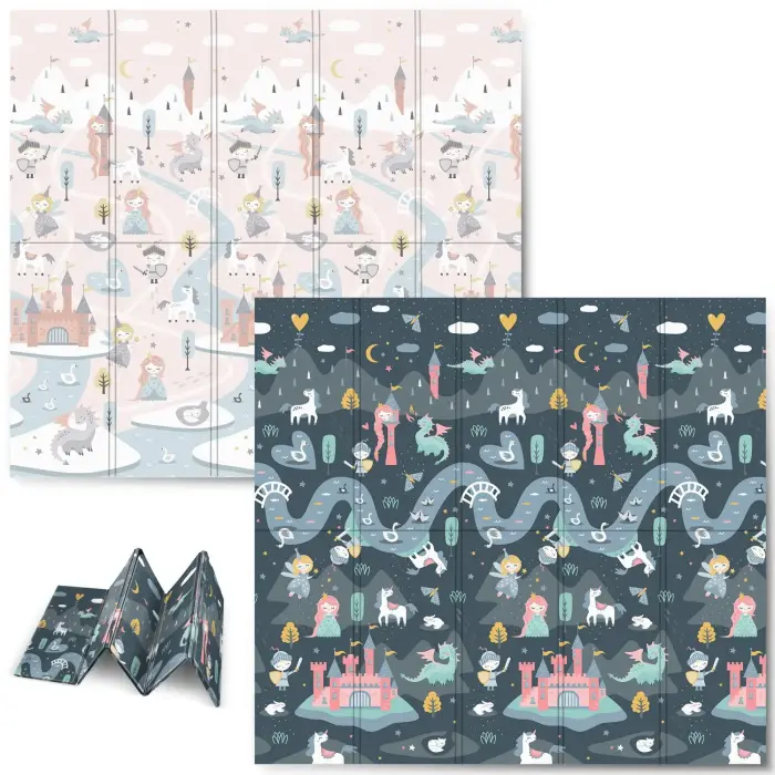 Foam Educational Foldable Mat 200 x 180 x 1 cm Nukido NK-340