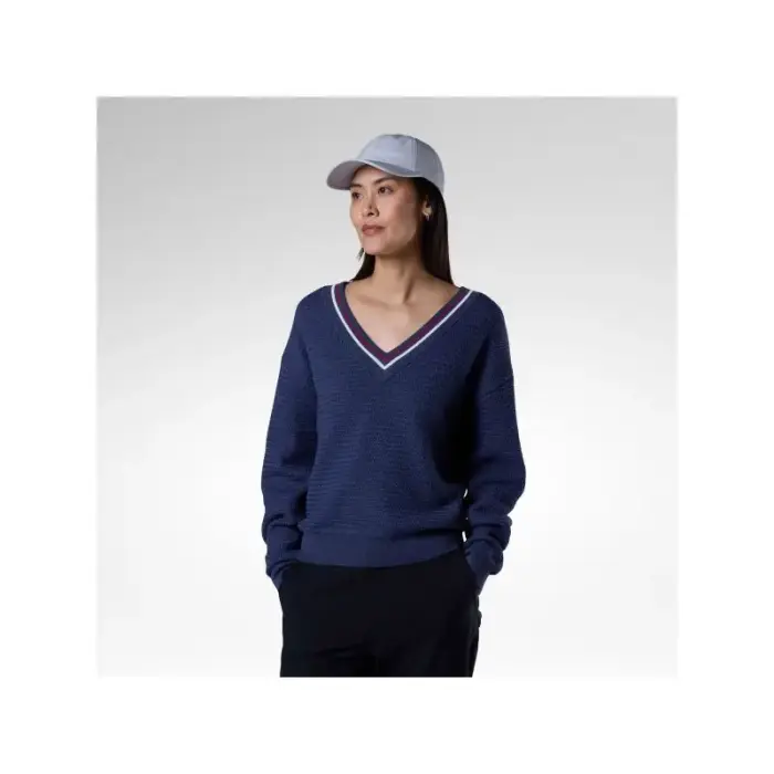 ROSSIGNOL W KNITTED V NECK sieviešu adīts džemperis, tumši zils, L