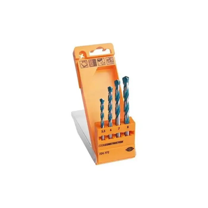 drill bit set uniwersalnych multi construction, 4 element. 4-8