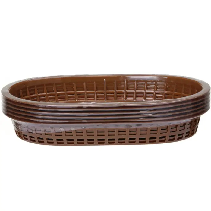 Koszyk do pieczywa owalny brązowy 6 szt. - Hendi 426296 Foto 5
