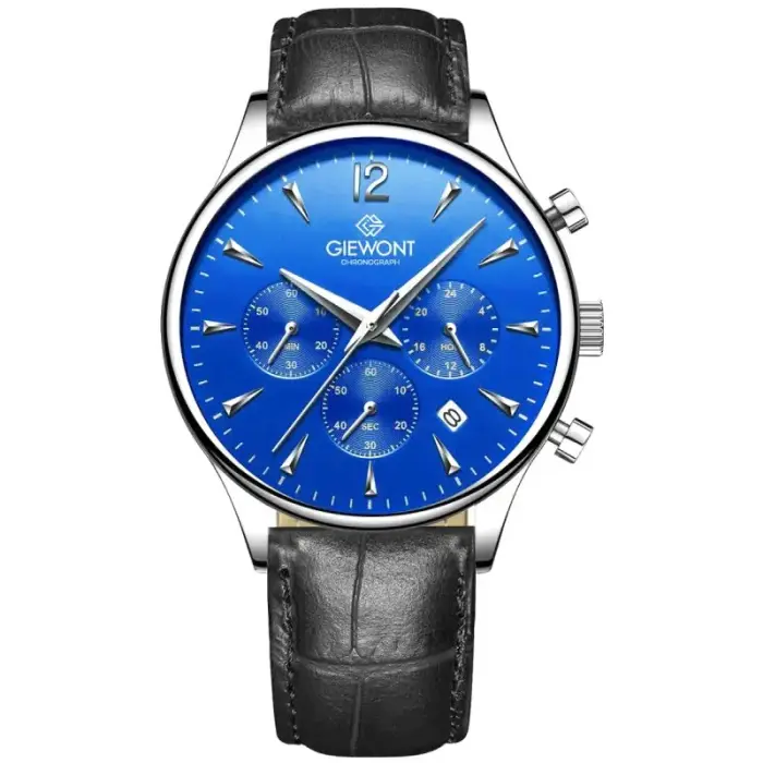 Meeste kell Giewont Chronograph Sapphire Black and Blue GW6310-A3