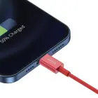 Baseus USB - Lightning kabelis priekš iPhone 2.4A 1m Sarkans — Foto 8