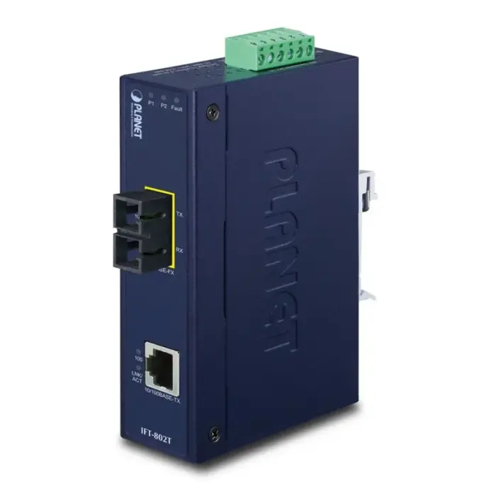 PLANET IFT-802T network converter 200 Mbit/s 1310 nm Blue