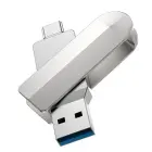 Pendrive 128GB USB 3.0 (USB A + USB C) Hoco UD10 silver Foto 3