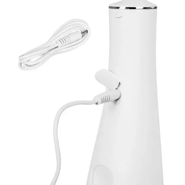 ELDOM IRRIGATOR RY200B 230 ML UZLĀDĒJAMS, BALTS, DARBĪBAS LAIKS 60 MIN. UZLĀDES LAIKS APTUVENI 6 STUNDAS, IPX7, CEĻOJUMA SOMA, USB KABEĻIS