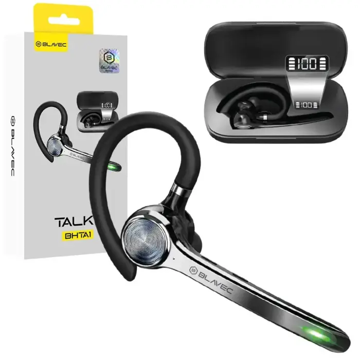Blavec Bluetooth Headset Talk 1 Multipoint (BHTA1-B) – Black