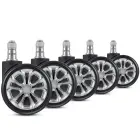 Kółka gumowane do foteli czarne Sofotel 5 szt Foto 15