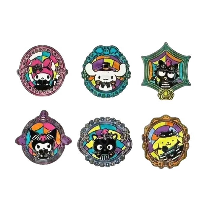Loungefly Hello Kitty and Friends Halloween Mystery Blind Box emalio segtukas, asorti