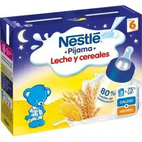 Молочная каша Nestlé 8 злаков, 2 × 250 мл